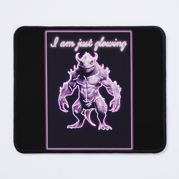 Item preview, "I Am Just Glowing" – Motivational & Uplifting Typography Design – Positive Vibes Art designed and sold by DG-ShopLT.