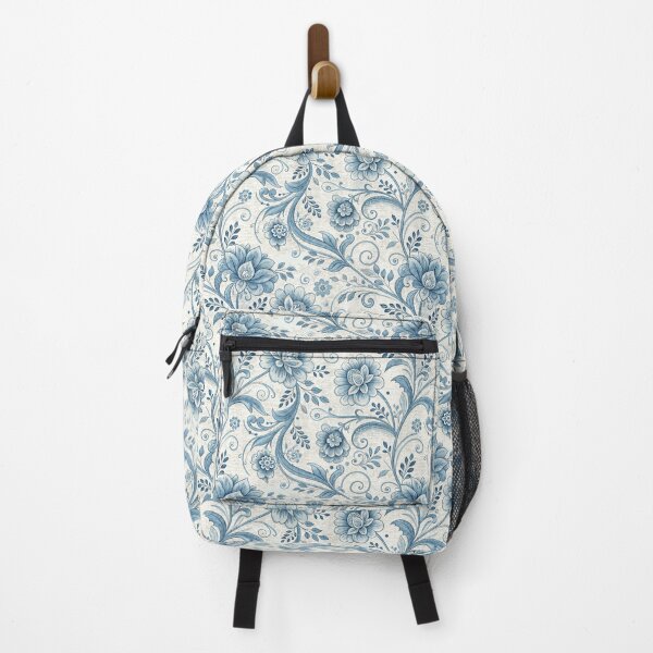 Item preview, Blue and white chintz pattern, floral chinoiserie designed and sold by patterncrow.