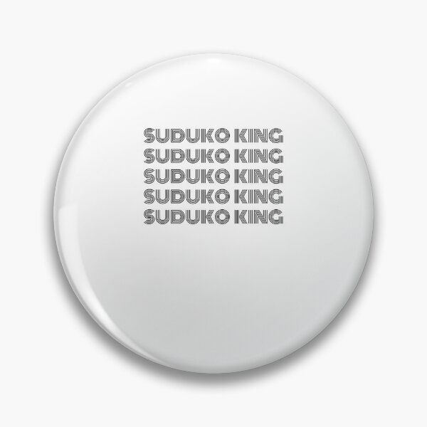 Item preview, Retro Sudoku King funny Sudoku saying humor designed and sold by snowry.