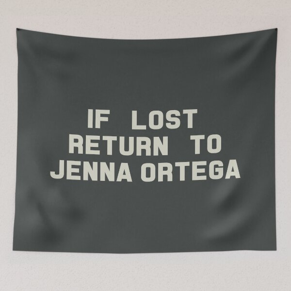 Artikelvorschau, If Lost Return to Jenna Ortega Tee entworfen und verkauft von deluluhaze.