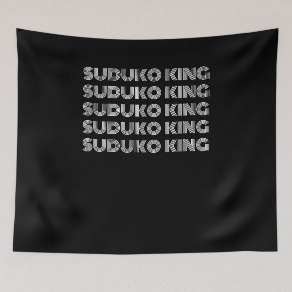 Item preview, Retro Sudoku King funny Sudoku saying humor joke designed and sold by snowry.