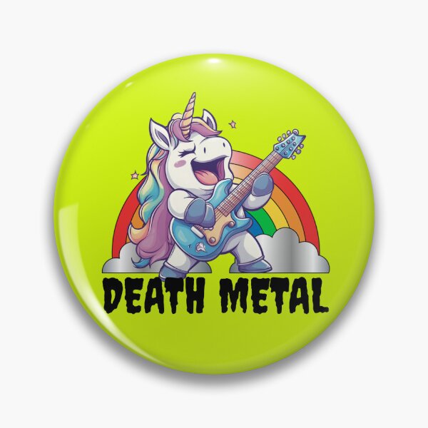 Item preview, Death Metal Rainbow Unicorn designed and sold by RockFireMerch.