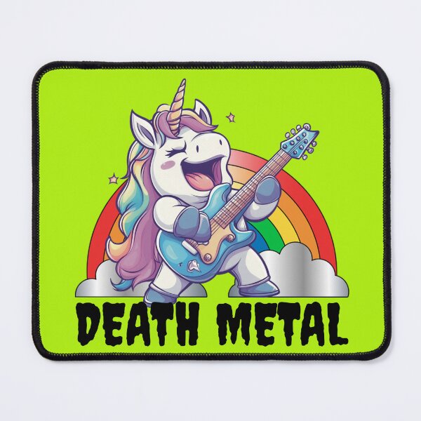 Item preview, Death Metal Rainbow Unicorn designed and sold by RockFireMerch.