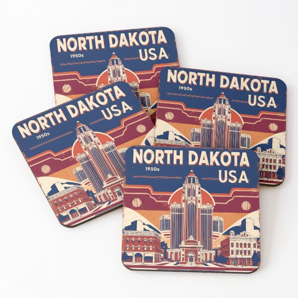 Item preview, North Dakota 1950s USA Vintage Retro Tourism  designed and sold by TravelersGems.