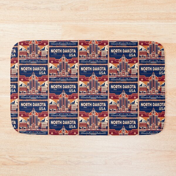 Item preview, North Dakota 1950s USA Vintage Retro Tourism  designed and sold by TravelersGems.