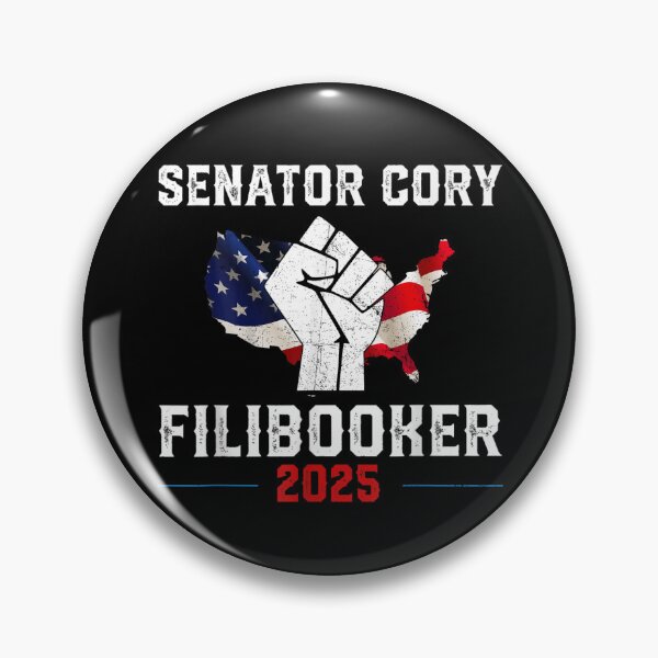 Artikelvorschau, Senator Cory Booker Filibuster 2025 entworfen und verkauft von Spaceslafr.