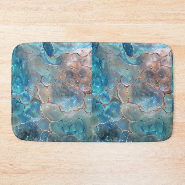 Item preview, Dreamlike mosaic pattern inspired by underwater themes designed and sold by PrettyDecor.