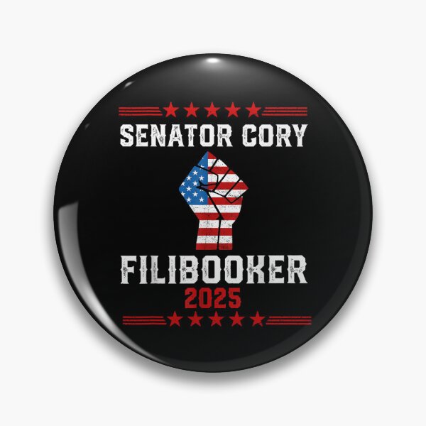 Artikelvorschau, Senator Cory Booker Filibuster 2025 entworfen und verkauft von Spaceslafr.