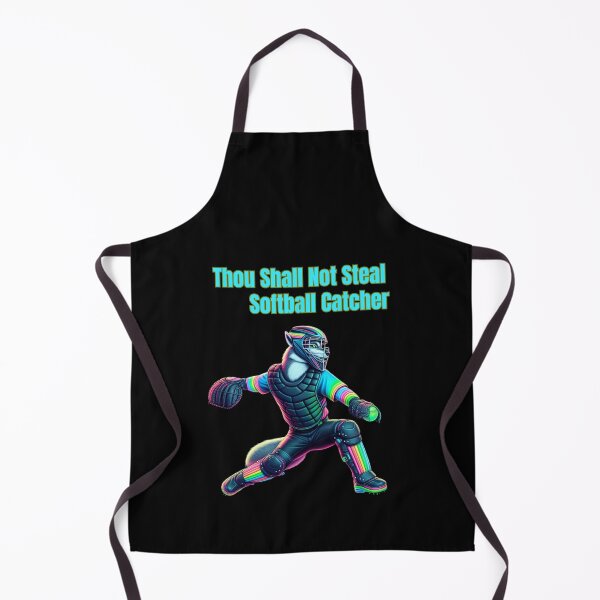 Item preview, Thou Shall Not Steal Softball Catcher designed and sold by TrendsLook.