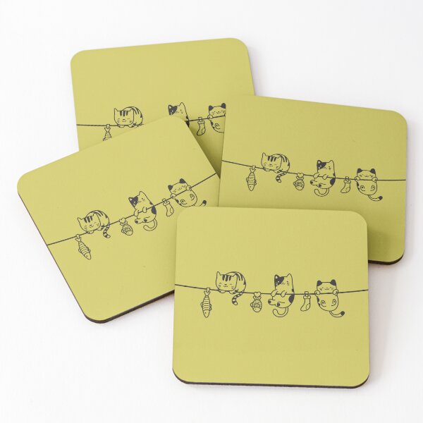 Item preview, Minimalist Cats on a Rope – Playful Feline Fun designed and sold by Aredbox.