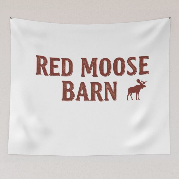 Item preview, Rustic Red Moose Barn - Vintage Cabin Life designed and sold by FitEnvy.