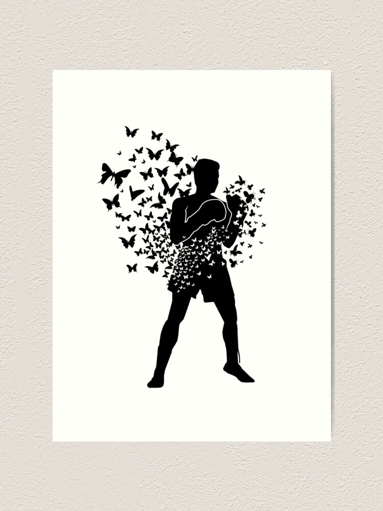 Float Like A Butterfly Sting Like A Bee Art Print By Cundell Redbubble