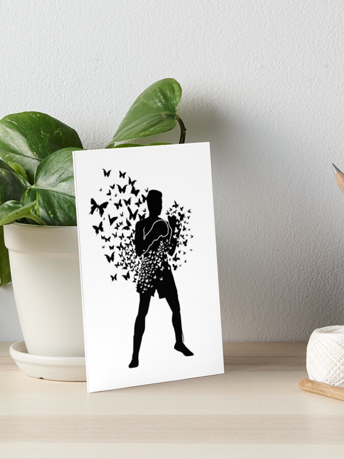 Float Like A Butterfly Sting Like A Bee Art Board Print By Cundell Redbubble