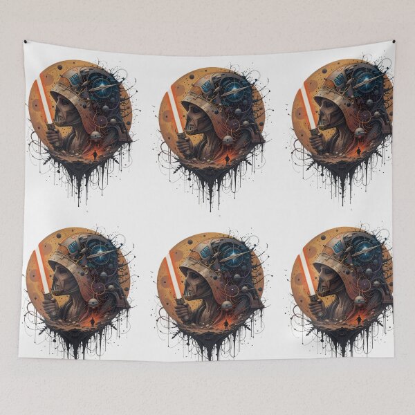Item preview, 6 Star Wars Darth Vader Sith Lords Lightsaber Art designed and sold by ART ATTACK ZONE.