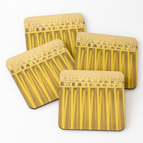 Item preview, yellow iron gate designed and sold by felipequeiroz.
