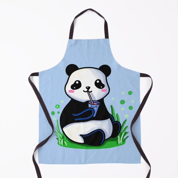 Item preview, Pretty panda bear kawaii with juice designed and sold by altairaleon.