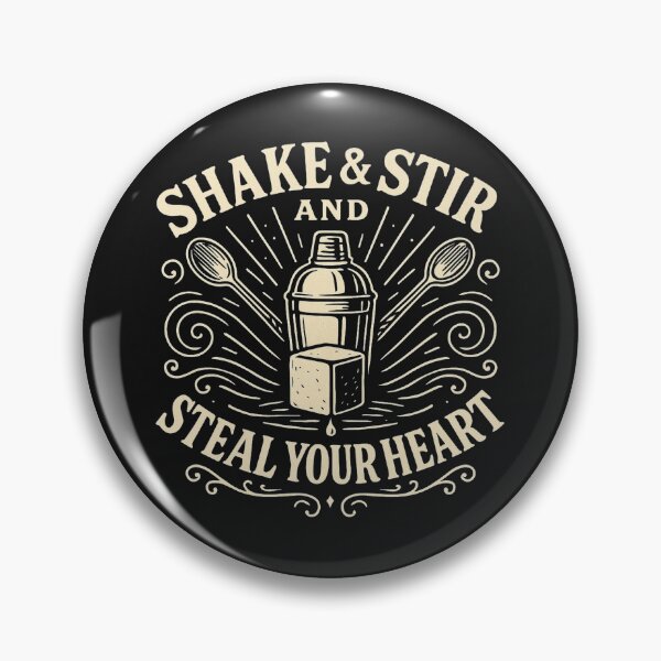 Item preview, Shake & Stir – Bartender Heartbreaker Design designed and sold by NeatAndSip.