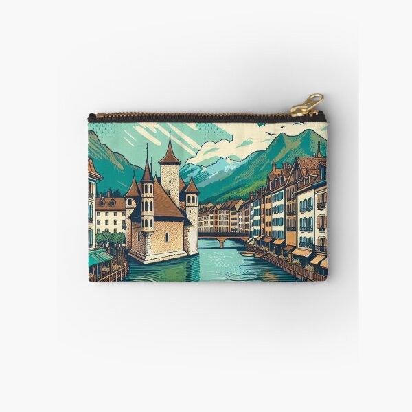 Item preview, AI-Designed Annecy France – Peaceful City & Clean River Artwork for Clothing, Accessories & Home Decor designed and sold by knalpot-design.
