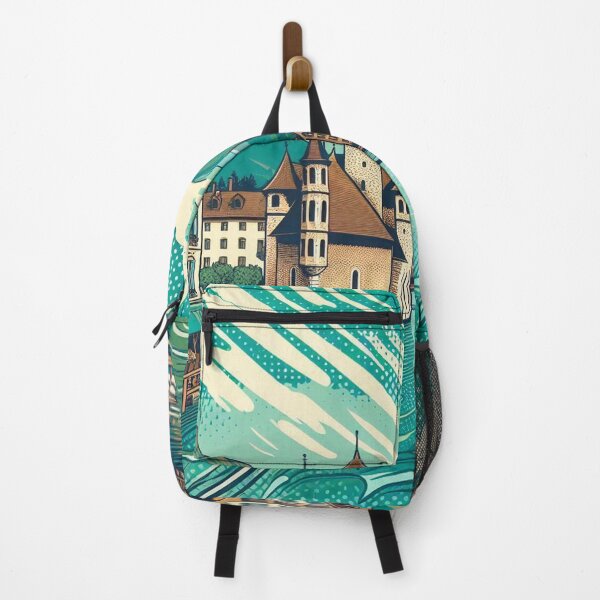 Item preview, AI-Designed Annecy France – Peaceful City & Clean River Artwork for Clothing, Accessories & Home Decor designed and sold by knalpot-design.