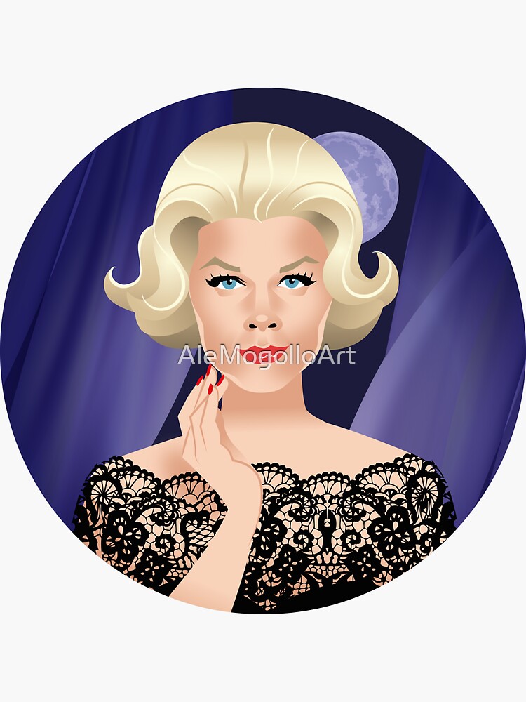 Thumbnail 3 von 3, Sticker, Spitzenkleid Dame designt und verkauft von AleMogolloArt.
