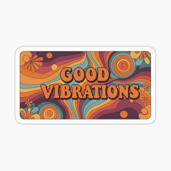 Vista previa del artículo con la obra «Buenas Vibraciones - Retro Feel-Good», diseñado y vendido por FitEnvy.