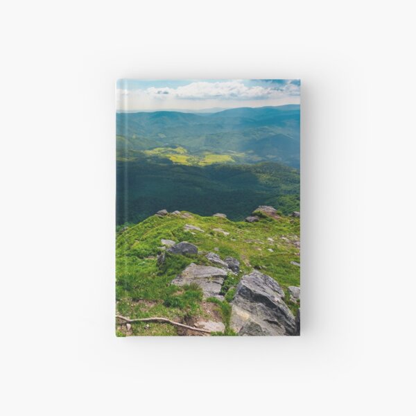 path to a tiger face cliff above the valley Hardcover Journal