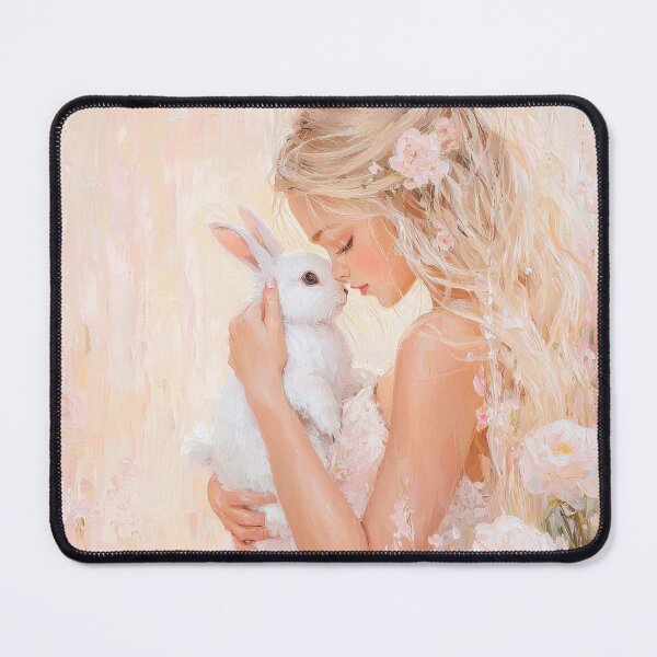 Item preview, Bunny And Girl Art Print Fairytale Tapestry Phone Case Crystal Utopia Abstract Crystal Lover designed and sold by PrincessArtwork.