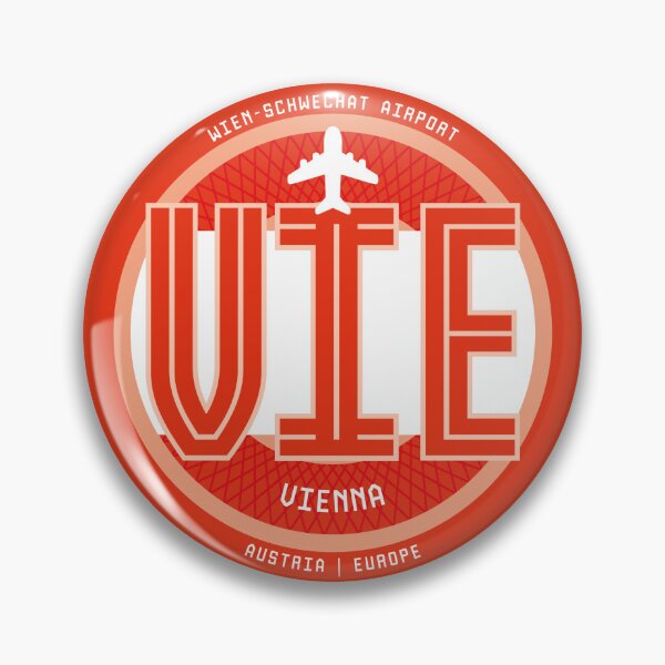 Artikelvorschau, Airport Badge Sticker VIE Vienna entworfen und verkauft von avionuts.
