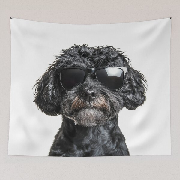 Item preview, Funny cool Portuguese Water Dog wearing sunglasses designed and sold by LazyOwlStore.