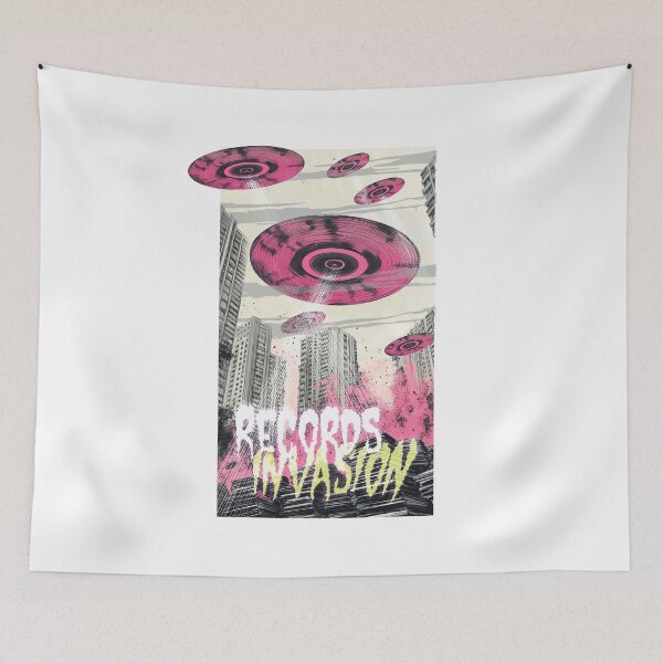 Item preview, RECORDS INVASION VOL II - Illustration designed and sold by Printyourspirit.