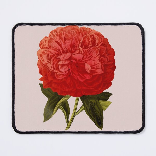 Item preview, Antique Bright Red Peony Flower designed and sold by IrisAndIvy.