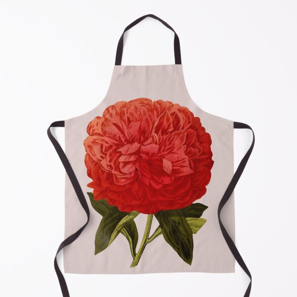 Item preview, Flor de peonía antigua de color rojo brillante designed and sold by IrisAndIvy.