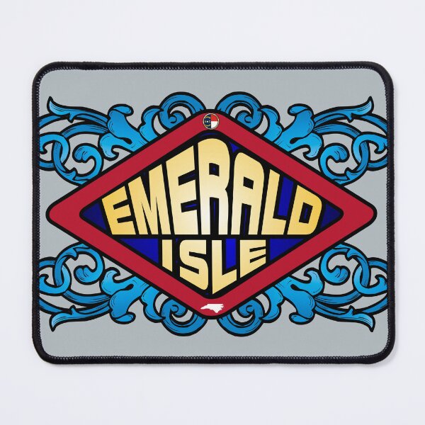 Item preview, Emerald Isle North Carolina emblem retro sign designed and sold by studioss76.