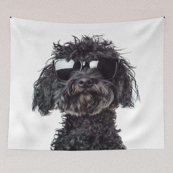 Item preview, Funny cool Puli Dog wearing sunglasses designed and sold by LazyOwlStore.