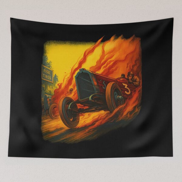 Item preview, Vintage car racing illustration. 1925 cinema. designed and sold by Shoot-The-Moon.