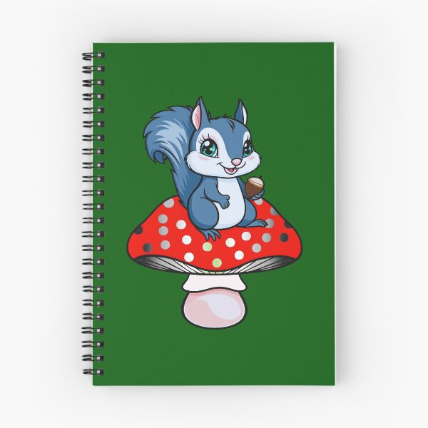 Item preview, Cute Squirrel on Agender Mushroom – Agender Pride Whimsical Art designed and sold by Travelslightly.