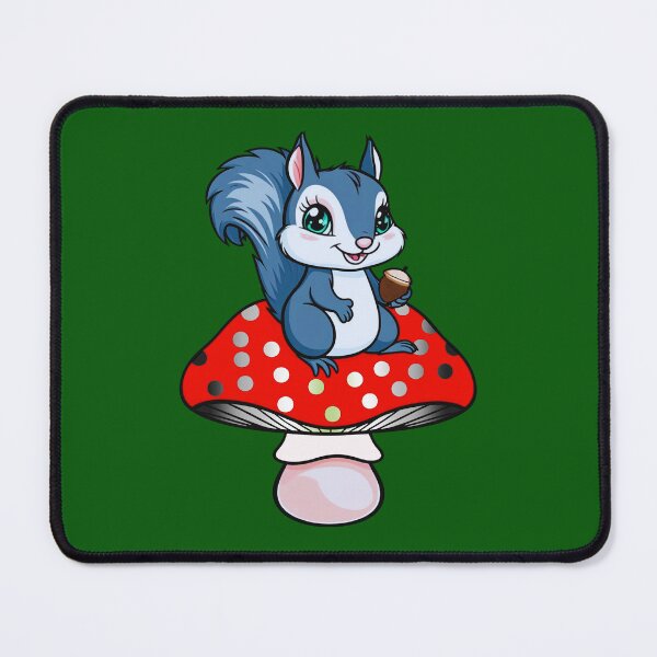Item preview, Cute Squirrel on Agender Mushroom – Agender Pride Whimsical Art designed and sold by Travelslightly.