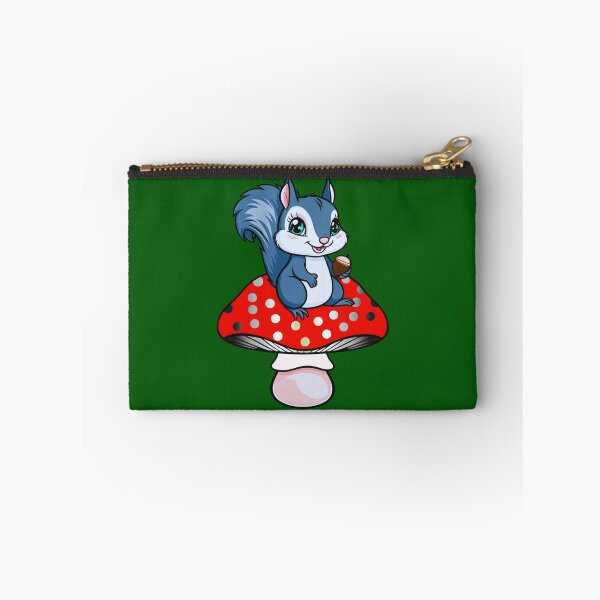 Item preview, Cute Squirrel on Agender Mushroom – Agender Pride Whimsical Art designed and sold by Travelslightly.