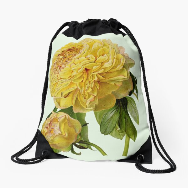 Item preview, Antique Yellow Peony Flowers designed and sold by IrisAndIvy.