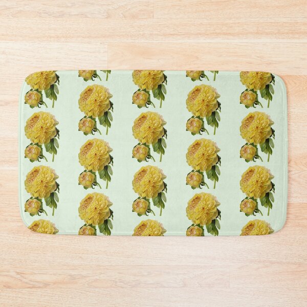 Item preview, Antique Yellow Peony Flowers designed and sold by IrisAndIvy.
