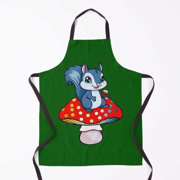 Item preview, Cute Squirrel on AroAce Agender Mushroom – AroAce Agender Pride Whimsical Art designed and sold by Travelslightly.