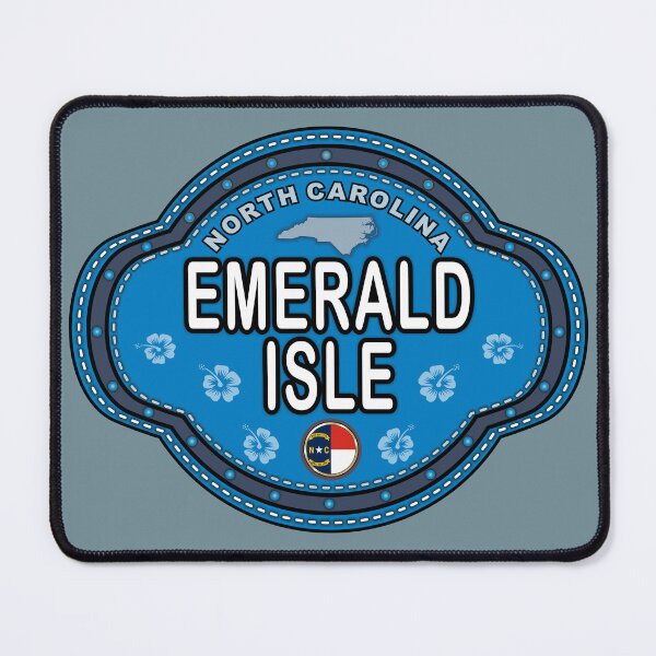 Item preview, Emerald Isle North Carolina stitching effect emblem designed and sold by studioss76.