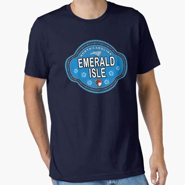 Item preview, Emerald Isle North Carolina stitching effect emblem designed and sold by studioss76.