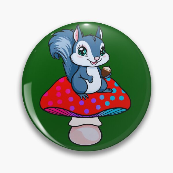 Item preview, Cute Squirrel on Androgynous Mushroom – Androgynous Pride Whimsical Art designed and sold by Travelslightly.
