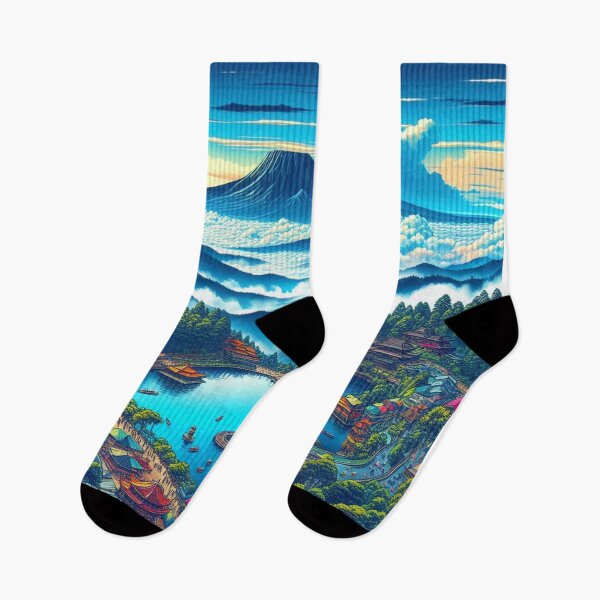 Item preview, AI-Designed Bandung, Indonesia – Serene Lake & Tropical Vibes Artwork for Clothing, Accessories & Home Decor designed and sold by knalpot-design.