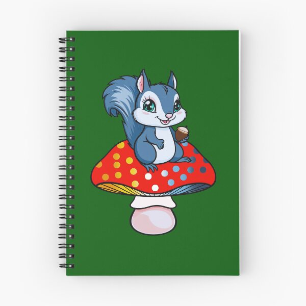 Item preview, Cute Squirrel on AroAce Mushroom – AroAce Pride Whimsical Art designed and sold by Travelslightly.