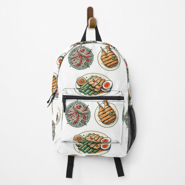 Item preview, The Trio Feast: Papaya Salad, Grilled Chicken & Spicy Pork (Nam Tok Moo) designed and sold by SIRIKANYA D..