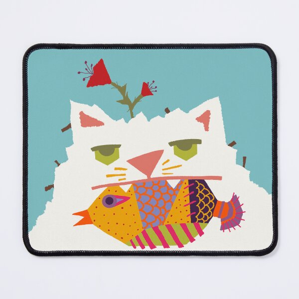 Item preview, Cat eating a fish designed and sold by HappyDoggo-.