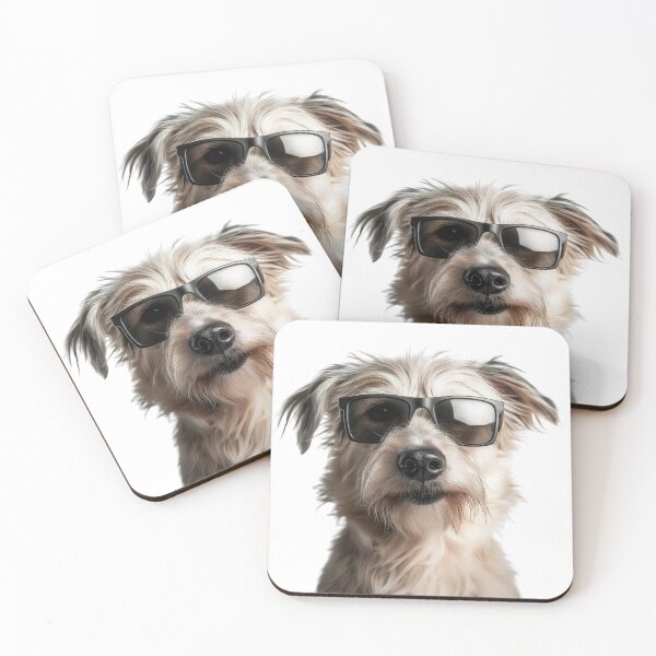 Item preview, Funny cool Pyrenean Shepherd Dog wearing sunglasses designed and sold by LazyOwlStore.