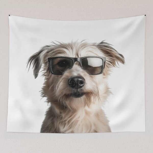 Item preview, Funny cool Pyrenean Shepherd Dog wearing sunglasses designed and sold by LazyOwlStore.